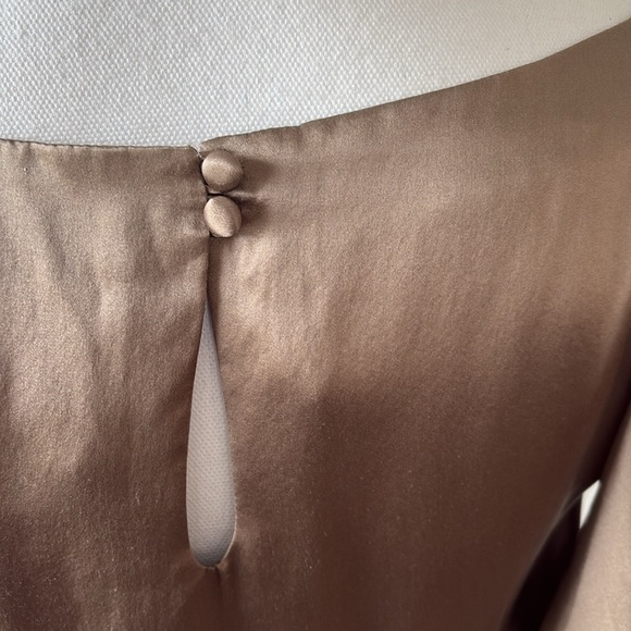 Banana Republic Silk Flutter Sleeve Dress 10P - Picture 5 of 8